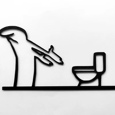 Móc Treo Cửa “WC” Vui Nhộn – La Linea Balum 128