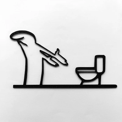 Móc Treo Cửa “WC” Vui Nhộn – La Linea Balum 128