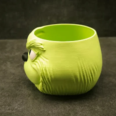 Tô Giáng Sinh Phong Cách Grinch Có Nón Santa