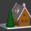 Nhà Mùa Đông Có Cây Thông - Thumbnail 5