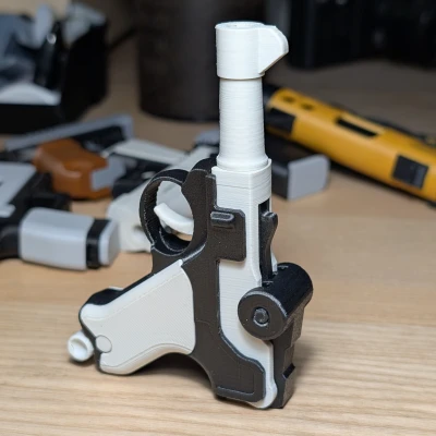 Móc Khóa Fidget In 3D Luger P08 Parabellum