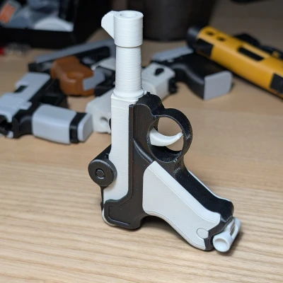 Móc Khóa Fidget In 3D Luger P08 Parabellum