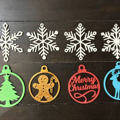 Bộ Đồ Trang Trí Giáng Sinh - In Dễ Dàng