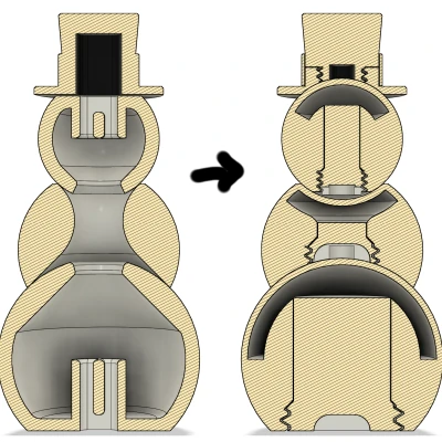 Người Tuyết Nam Châm Khớp Nối Fidget