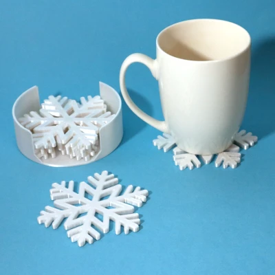 Đế lót ly hình Bông Tuyết