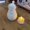 Ông Già Tuyết Đèn Tealight - Đồ Trang Trí Lễ Hội Phát Sáng In 3D - Thumbnail 3