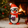 Tượng Chim Cánh Cụt Ông Già Noel 3D Dịp Lễ Hội - Thumbnail 1