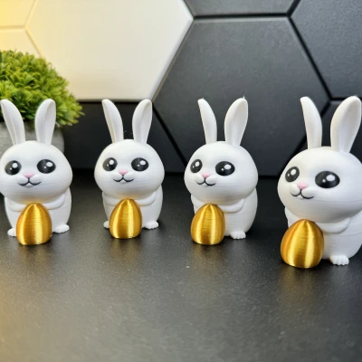 Thỏ Phục Sinh Dễ Thương Cùng Quả Trứng