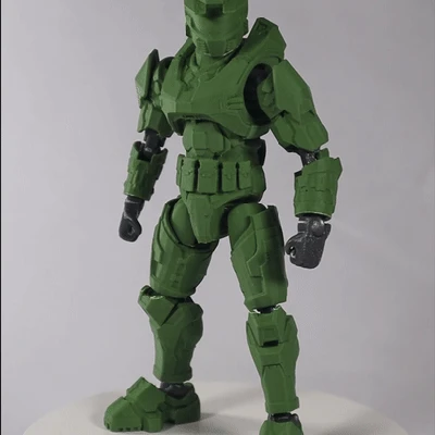 Mô hình Hành động Halo MkV - Master Chief - MODULYR V2