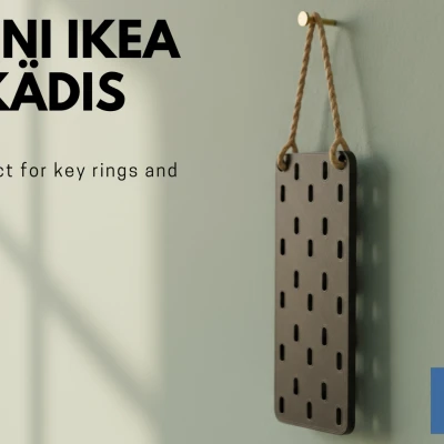 Kệ Mini IKEA Skadis In 3D