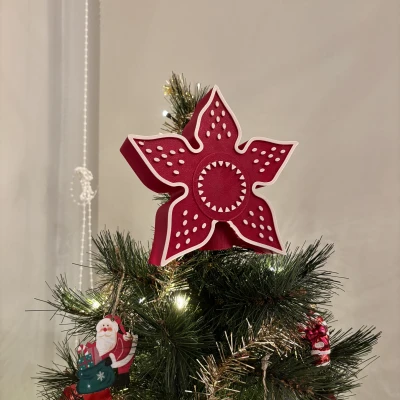 Đỉnh Cây Thông Noel Hình Đầu Demogorgon (Stranger Things)