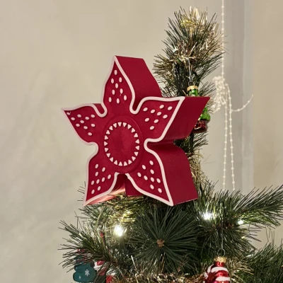 Đỉnh Cây Thông Noel Hình Đầu Demogorgon (Stranger Things)