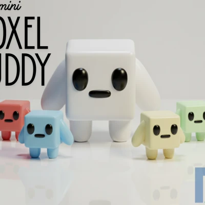 Mini Voxel Buddy – Bạn Đồng Hành Tối Giản 3D