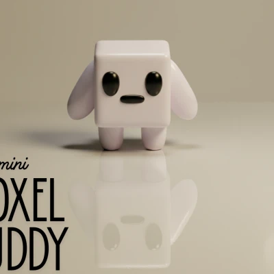 Mini Voxel Buddy – Bạn Đồng Hành Tối Giản 3D