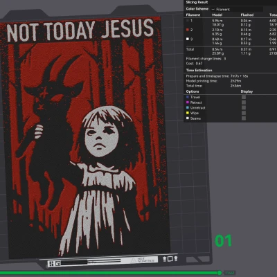 Tấm Biển "Not Today Jesus"