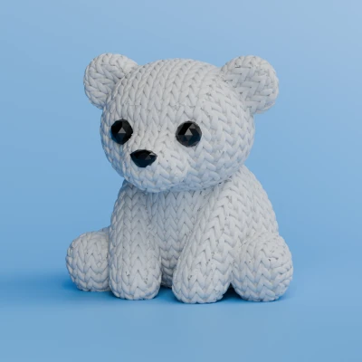 Gấu Bắc Cực Đan Len