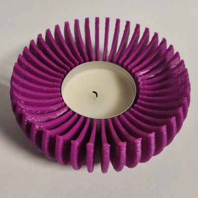 Chân Nến Tuabin Sunburst Tạo Bóng | Đựng Nến Tealight