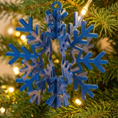 Móc Trang Trí Cây Thông Noel 3D Từ Bản Phẳng