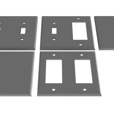 DecoEdge: Nắp Ốp Tường Công Tắc Đèn – Loại 1, 2 và 3 Công Tắc