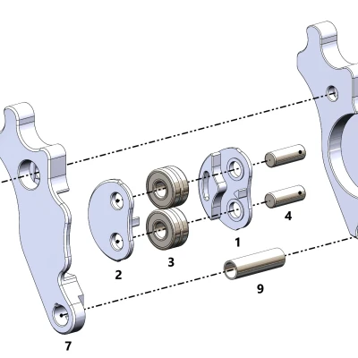 MK4S Bogie Idler & Main Plate
