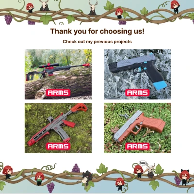 DVE-10M - Dự án Súng đồ chơi, MIỄN PHÍ chỉnh sửa (Bao gồm STL+STEP)