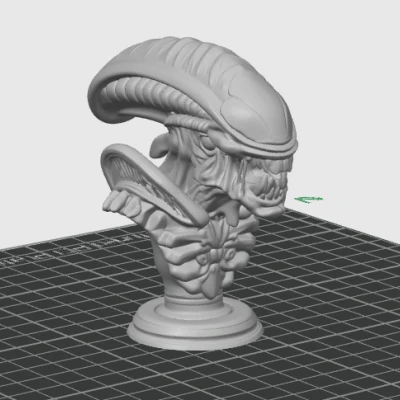 Bust Alien - Mô Hình Đầu Người Ngoài Hành Tinh Trang Trí