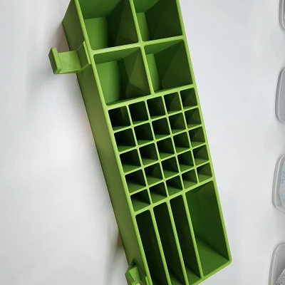 Hộp Đựng Đồ Để Bàn Gridfinity Có Chỗ Cắm Thước Cặp