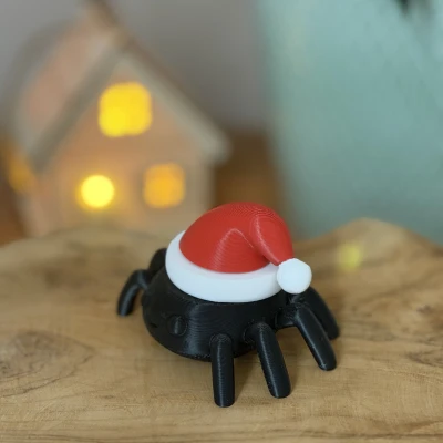 Nhện Giáng Sinh - Không cần in đa sắc