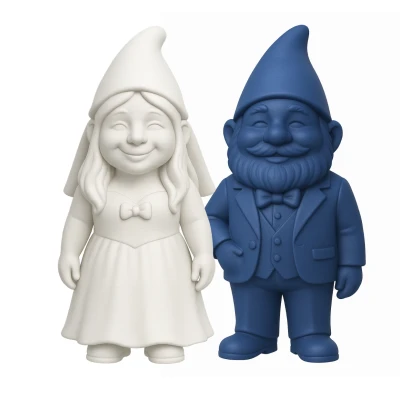 Cặp đôi Chú lùn Đám cưới – Trang trí Vườn Duyên dáng cho Ngày Đặc biệt của Bạn