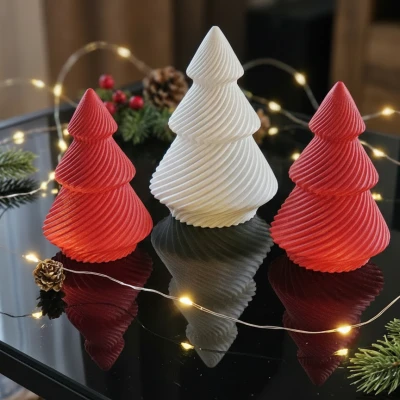 Cây Thông Noel Hiện Đại In Kiểu Spiral Vase