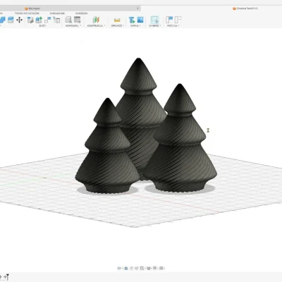 Cây Thông Noel Hiện Đại In Kiểu Spiral Vase