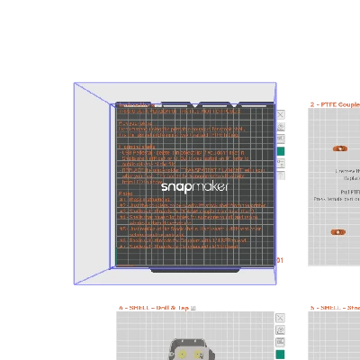 Snapmaker U1 - Ống nối Hộp hút ẩm tới Bộ nạp tự động