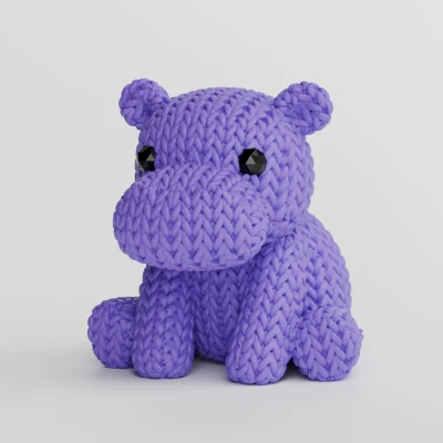 Mô Hình Hà Mã Dệt Kim