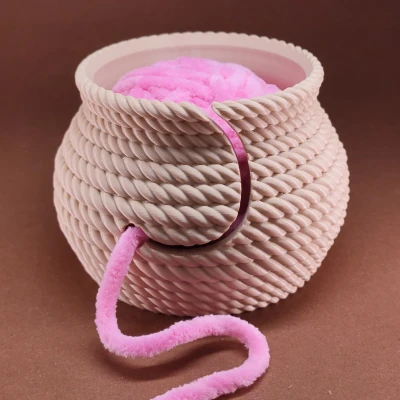 Tô đựng len hình dây thừng