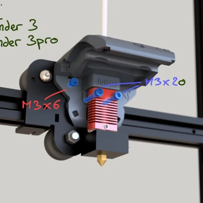 ApolloLander - hotend gốc - Dual 5015