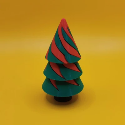 Cây Thông Noel Xoắn Ốc 3D