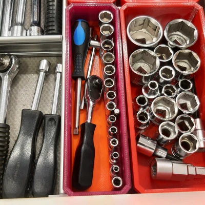 Thùng Qbrick đựng bộ tuýp 1/4" đầu vuông