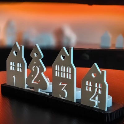 Chân nến LED Giáng Sinh Mùa Vọng