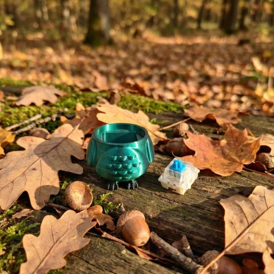 Móc Khóa Fidget Clicker Hình Cú Mèo