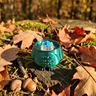 Móc Khóa Fidget Clicker Hình Cú Mèo