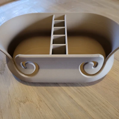 Tô Đựng Len Hai Ngăn Có Hộp Dụng Cụ – Phiên Bản Happy Wife