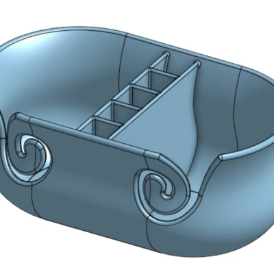 Tô Đựng Len Hai Ngăn Có Hộp Dụng Cụ – Phiên Bản Happy Wife