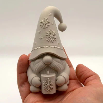 Ông Già Tuyết Nến Vàng - Mô hình in 3D