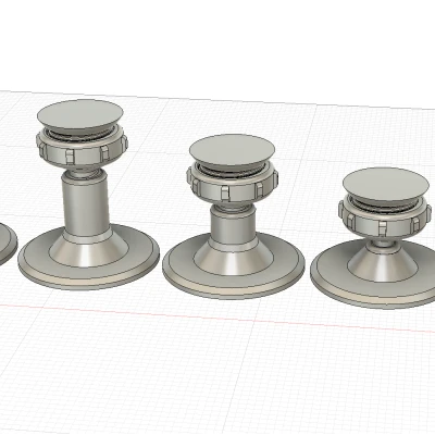 Chân đa năng, có thể điều chỉnh độ cao và góc