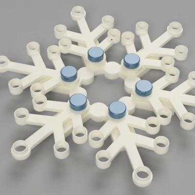 Vòng Nguyệt Quế Bông Tuyết LEGO Khổng Lồ