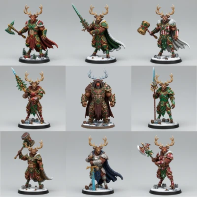 Mô Hình D&D: Bát Đại Chiến Binh Phương Bắc + Rudolph Kẻ Lừa Đảo