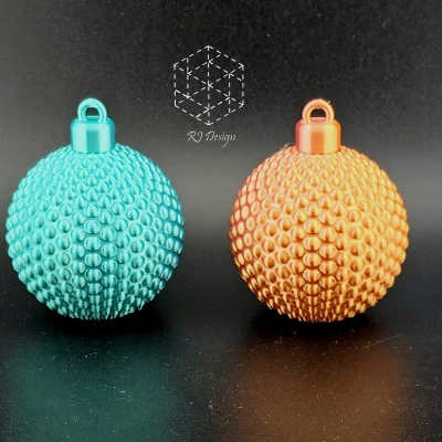 Bộ 4 Quả Cầu Trang Trí (Chấm Bi, Xoắn Ốc, Lưới, Trơn/Da Mờ)