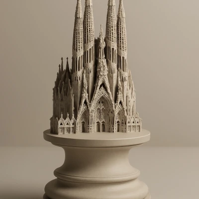 Mô hình Tượng Cờ Vua "Architectura Mundi "Bishop""