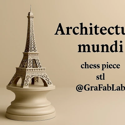 Quân Xe Tháp Eiffel - Mô Hình Cờ Vua