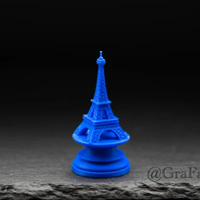 Quân Xe Tháp Eiffel - Mô Hình Cờ Vua